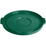 Carlisle 84102109 Bronco 20 Gallon Green Flat Round Trash Can Lid