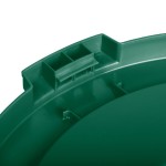 Carlisle 84102109 Bronco 20 Gallon Green Flat Round Trash Can Lid