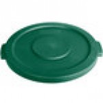Carlisle 84102109 Bronco 20 Gallon Green Flat Round Trash Can Lid
