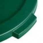 Carlisle 84102109 Bronco 20 Gallon Green Flat Round Trash Can Lid