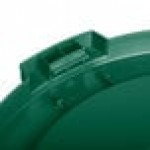 Carlisle 84102109 Bronco 20 Gallon Green Flat Round Trash Can Lid
