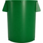 Carlisle 84102109 Bronco 20 Gallon Green Flat Round Trash Can Lid