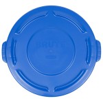 Rubbermaid® 1779731 BRUTE 20 Gallon Blue Round Trash Can Lid
