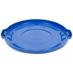 Rubbermaid® 1779731 BRUTE 20 Gallon Blue Round Trash Can Lid