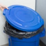 Rubbermaid® 1779731 BRUTE 20 Gallon Blue Round Trash Can Lid