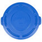 Rubbermaid® 1779731 BRUTE 20 Gallon Blue Round Trash Can Lid