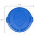 Rubbermaid® 1779731 BRUTE 20 Gallon Blue Round Trash Can Lid