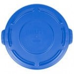 Rubbermaid® 1779731 BRUTE 20 Gallon Blue Round Trash Can Lid