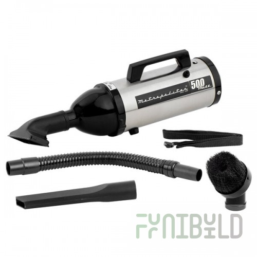 MetroVac VM6SB500 Metropolitan Evolution Handheld Canister Vacuum with Attachment Kit - 500W