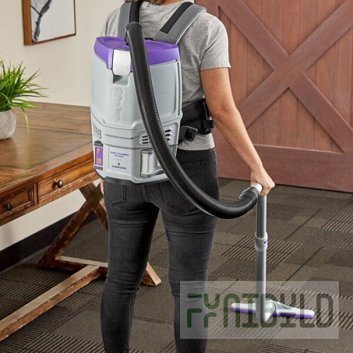 ProTeam GoFit® 3 107778 8.0 Ah 3 Qt. Cordless Backpack Vacuum with 107100 Xover Multi-Surface Telescoping Wand Kit