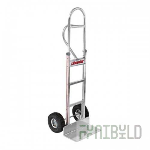 B&P Manufacturing Liberator 600 lb. Straight Back Hand Truck with Vertical-Grip Straight Loop Handle, 18