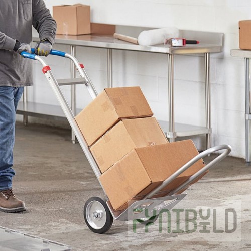 Lavex 500 lb. Aluminum Hand Truck with Foldable Lip