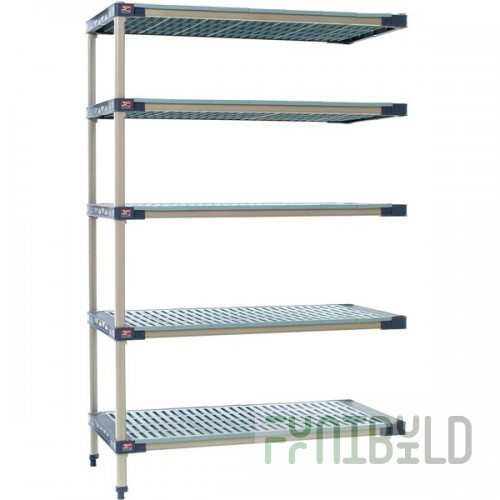 Metro 5AX547G4 MetroMax 4 Grid 5-Shelf Stationary Shelving Add On Unit - 24