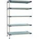Metro 5AX547G4 MetroMax 4 Grid 5-Shelf Stationary Shelving Add On Unit - 24 Metro 5AX547G4 MetroMax 4 Grid 5-Shelf Stationary Shelving Add On Unit - 24