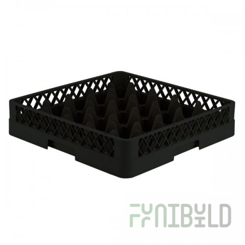 Vollrath TR6 Traex® Full-Size Black 25-Compartment 3 1/4