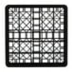 Vollrath TR6 Traex® Full-Size Black 25-Compartment 3 1/4