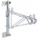 Metro AW21C Super Erecta Chrome Single Level Post-Type Wall Mount Mid Unit for 14