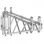 Metro AW21C Super Erecta Chrome Single Level Post-Type Wall Mount Mid Unit for 14