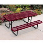 Ultra Site 6' Ultra Blue Heavy-Duty Rectangular Diamond Table 72