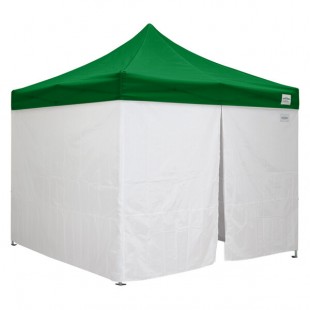 Caravan Canopy 21003205040 Classic 10' x 10' Green Heavy-Duty Commercial Grade Instant Canopy Deluxe Kit with Side Walls Caravan Canopy 21003205040 Classic 10' x 10' Green Heavy-Duty Commercial Grade Instant Canopy Deluxe Kit with Side Walls