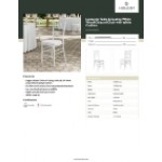 Lancaster Table & Seating White Wood Chiavari Chair with White Cushion