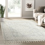 Abani Cabo Collection 4' x 6' Cream / Gray Farmhouse Medallion Area Rug Abani Cabo Collection 4' x 6' Cream / Gray Farmhouse Medallion Area Rug