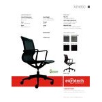 Eurotech MT301A Kinetic Series Charcoal Mid Back Swivel Office Chair