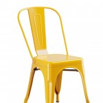 Lancaster Table & Seating Alloy Citrine Yellow Outdoor Cafe Chair Lancaster Table & Seating Alloy Citrine Yellow Outdoor Cafe Chair