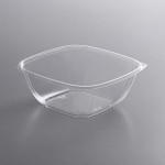 Fineline 15048M-CL Super Bowl Plus 48 oz. Clear Square PET Plastic Bowl - 300/Case Fineline 15048M-CL Super Bowl Plus 48 oz. Clear Square PET Plastic Bowl - 300/Case