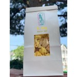 Choice 2 lb. Brown Kraft Customizable Paper Cookie / Coffee / Donut Bag with Window and Tin Tie Closure - 50/Pack