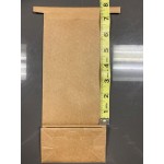 Choice 2 lb. Brown Kraft Customizable Paper Cookie / Coffee / Donut Bag with Window and Tin Tie Closure - 50/Pack