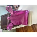 Choice 1/10 XS Size Red Unprinted Embossed Medium-Duty Plastic T-Shirt Bag - 1,500/Case Choice 1/10 XS Size Red Unprinted Embossed Medium-Duty Plastic T-Shirt Bag - 1,500/Case