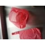 Choice 1/10 XS Size Red Unprinted Embossed Medium-Duty Plastic T-Shirt Bag - 1,500/Case Choice 1/10 XS Size Red Unprinted Embossed Medium-Duty Plastic T-Shirt Bag - 1,500/Case