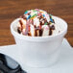Dart 6SJ12 6 oz. White Customizable Foam Food Container - 1,000/Case