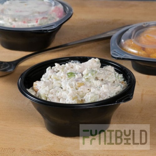 Fabri-Kal FC8B SideKicks 8 oz. Microwaveable Side Dish Bowl / Container - 750/Case