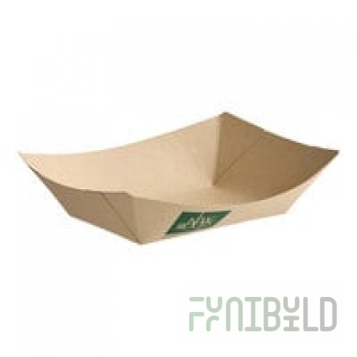 World Centric NoTree #300 3 lb. Compostable Food Tray - 500/Case
