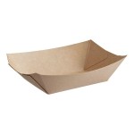Bagcraft Packaging 300695 1/2 lb. EcoCraft Grease-Proof Natural Kraft Food Tray - 1,000/Case Bagcraft Packaging 300695 1/2 lb. EcoCraft Grease-Proof Natural Kraft Food Tray - 1,000/Case