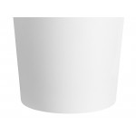 Choice 16 oz. White Double Poly-Coated Paper Food Cup - 50/Pack