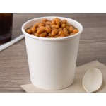 Choice 16 oz. White Double Poly-Coated Paper Food Cup - 50/Pack