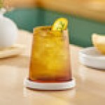 Acopa Lore 12 oz. Amber Stemless Wine Glass - Sample