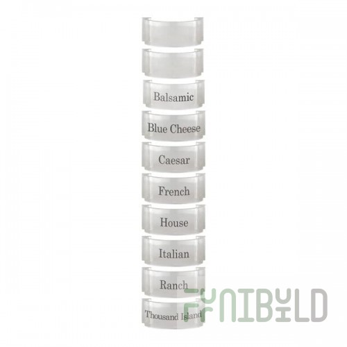 Bon Chef Smart Bowl 10-Piece Salad Dressing Bottle Clip Set 9572