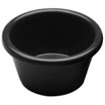 Elite Global Solutions R6SM Melamine Ramekins 6 oz. Black Round Melamine Ramekin - 6/Case Elite Global Solutions R6SM Melamine Ramekins 6 oz. Black Round Melamine Ramekin - 6/Case
