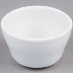Tuxton BPX-0203 2 oz. Porcelain White Smooth China Pipkin Ramekin - 48/Case