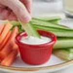 Acopa 1.5 oz. Red Fluted Melamine Ramekin - 12/Case Acopa 1.5 oz. Red Fluted Melamine Ramekin - 12/Case