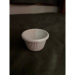 Acopa 1.5 oz. Red Fluted Melamine Ramekin - 12/Case Acopa 1.5 oz. Red Fluted Melamine Ramekin - 12/Case