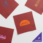 Choice Burgundy 2-Ply Customizable Beverage / Cocktail Napkin - 1,000/Case