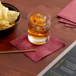 Choice Burgundy 2-Ply Customizable Beverage / Cocktail Napkin - 1,000/Case