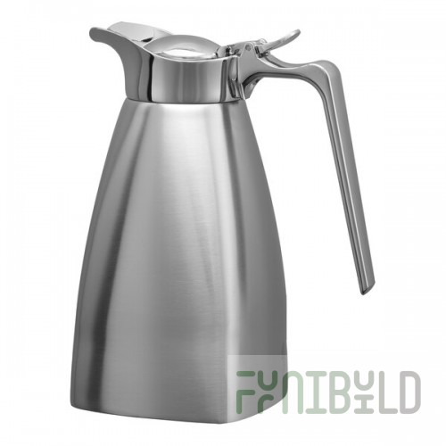 Service Ideas Square Server 23.7 oz. Stainless Steel Square Insulated Coffee Carafe / Server SVSQ07BS