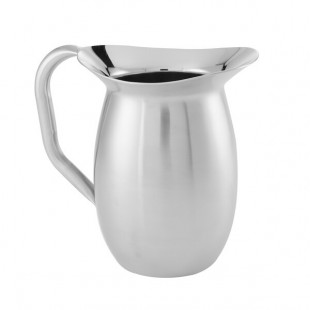 American Metalcraft 44 oz. Stainless Steel Satin Finish Double-Walled Bell Pitcher DWPS44 - 12/Case American Metalcraft 44 oz. Stainless Steel Satin Finish Double-Walled Bell Pitcher DWPS44 - 12/Case