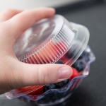 Dinex DX11870174 Clear Dome Disposable Lid for Dinex DXSWC6 6 oz. Clear Tulip Bowls, Dinex DXSWC8 8 oz. Clear Tulip Bowls, Carlisle 4531 5 oz. Tulip Dish, and Carlisle 4535 8 oz. Clear Tulip Bowls - 1,000/Case